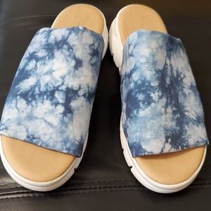 Anthropologie Cady Platform Sports Slides